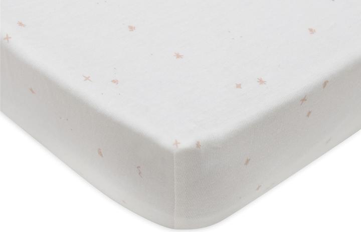 Immagine prodotto Jollein Lenzuolo fisso Twinkling Wild Rose 120 x 60 cm, bianco (60 x 120 cm)