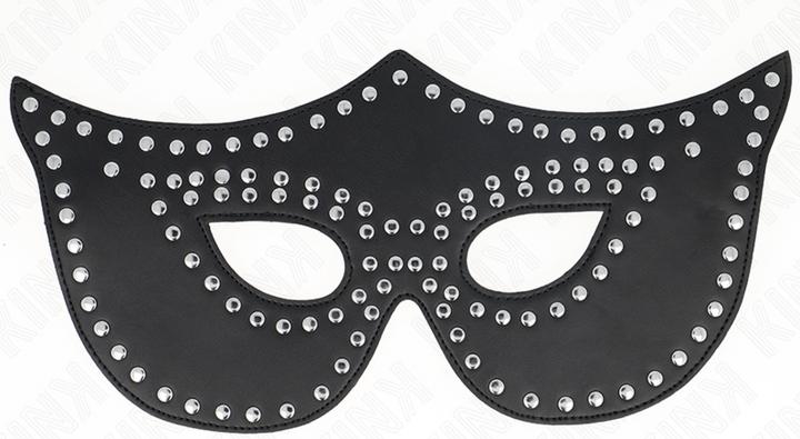 Productafbeelding Kink Artificaal Leren Masker Met Niets Model 2 30 x 12 cm