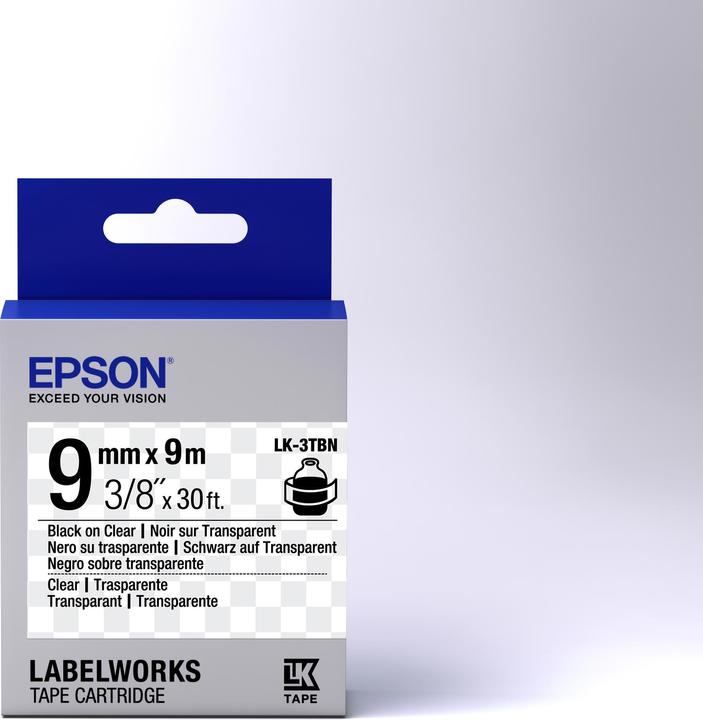 Produktbild Epson Etikettenkassette Lk-3tbn (0.90 cm, Schwarz)