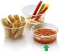 Naturesse Dressingbaeger 60 ml Ø70x26 mm PLA Bionedbrydelig Klar,20 ps x 100 stk/krt