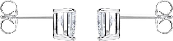Produktbild Thomas Sabo Ohrstecker mit weissem Stein in Herzform (925er Silber)