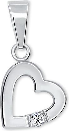 Actual product image Brilio Silver - Romantic pendant Heart with crystal 446 001 00367 04