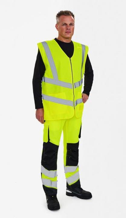 Produktbild F. Engel Safety Verkehrsweste m/Taschen (M/L)
