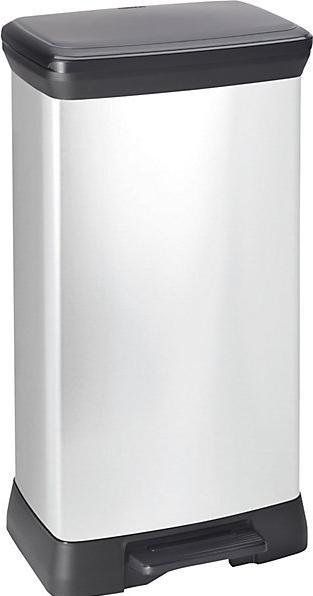 Immagine prodotto Curver Decobin Duo Prullenbak - 23L+23L - Rechthoekig - Argento metallizzato (23 l)