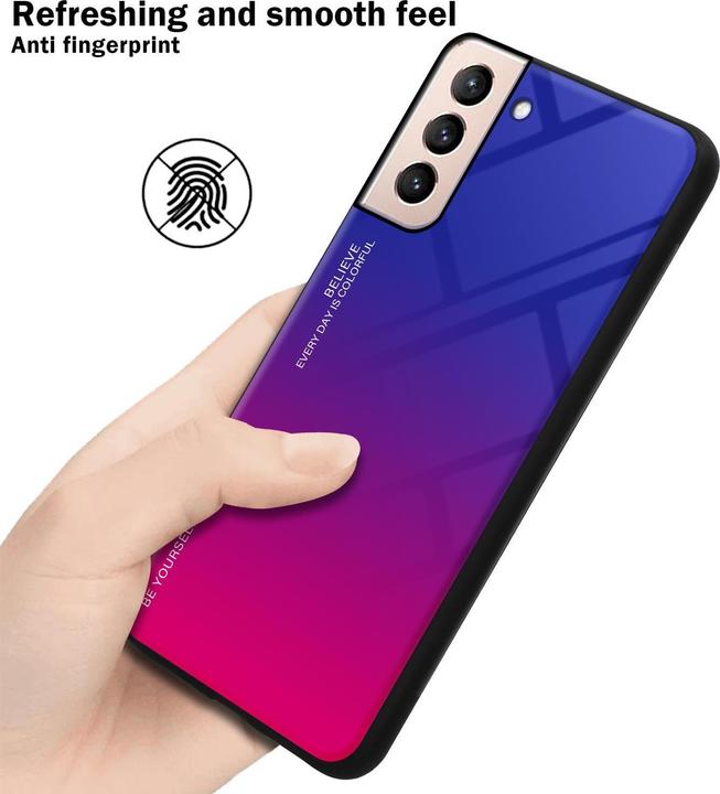 Productafbeelding Cadorabo TPU 2 kleuren glasdekking (Samsung Galaxy S21+)