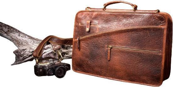 Actual product image Only-Bags.Store Genuine Leather Briefcase, Laptop Bag, Office Shoulder Bag, Messenger Bag, Christmas Gift (15.50")