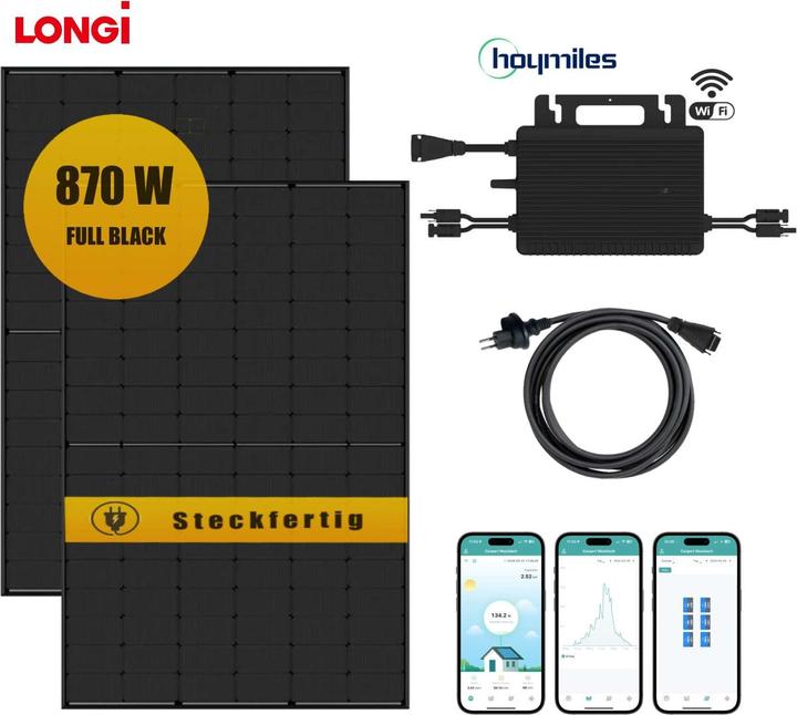 Produktbild Supersolar Balkonkraftwerk-Set (870 W)