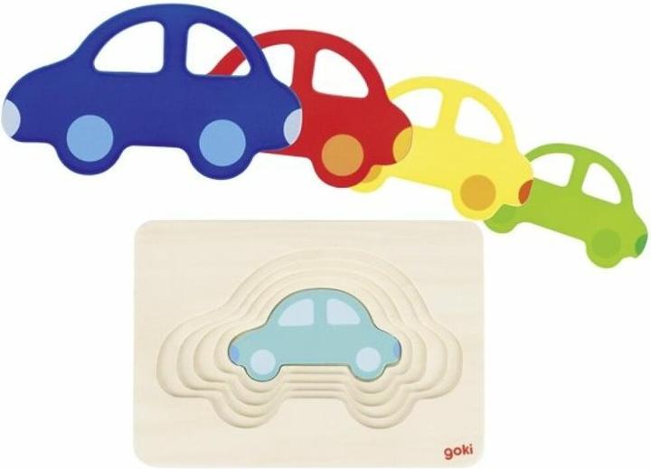 Actual product image Goki Car puzzle "layers" 5 layers (5 pieces)