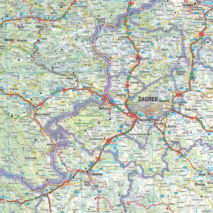 Actual product image Freytag & Berndt Car Map Croatia. Hrvatska. Croatia. Croatia. Croatia. Croazia
