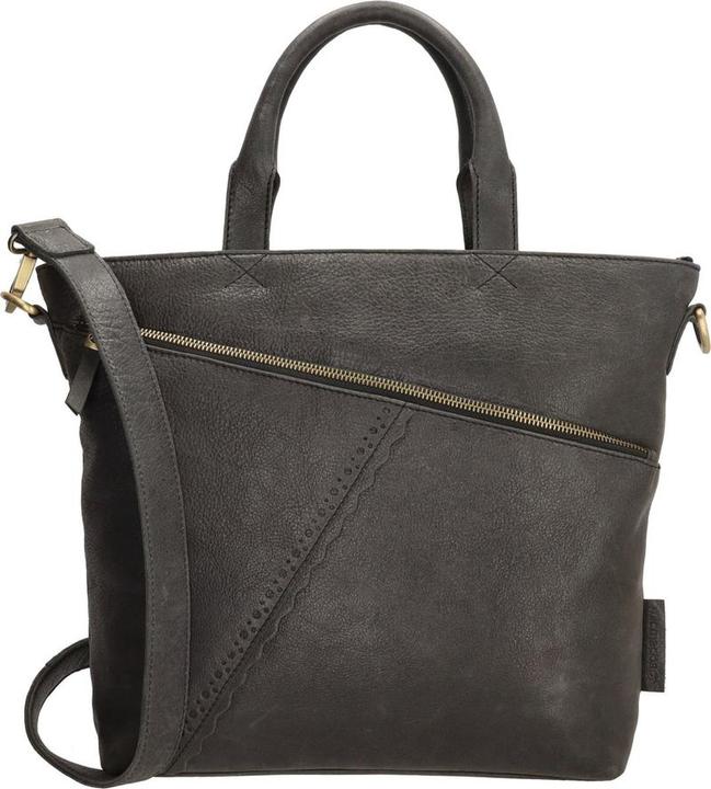 Produktbild Micmacbags Hide & Stitches Marrakech Handtasche - Schwarz - 100% Leder