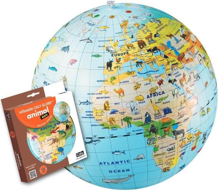 Caly Toys CALY Inflatable globe-ball "Animals of the World", 50 cm (50 cm)