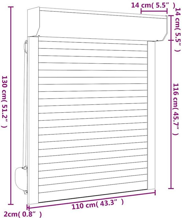 Produktbild VidaXL Helin (110 x 130 cm)