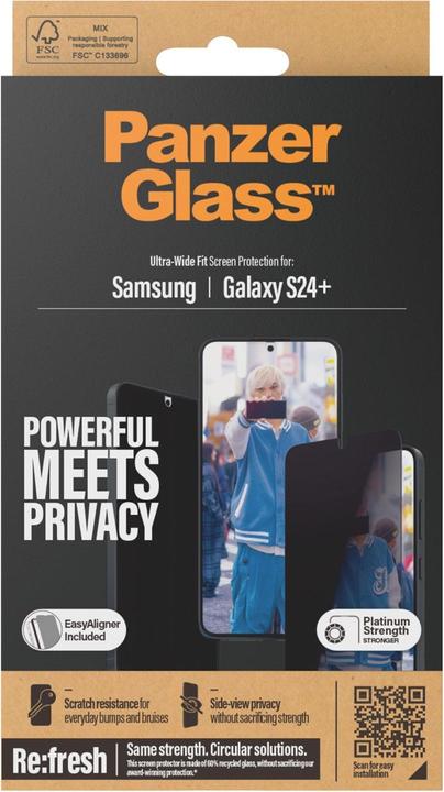 Image du produit PanzerGlass Confidentialité (1 pièce(s), Samsung Galaxy S24+)