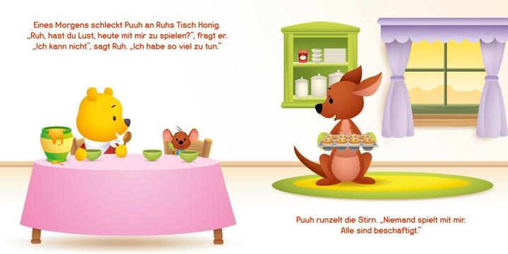 Actual product image Disney cardboard book: Winnie the Pooh finds friends (German)