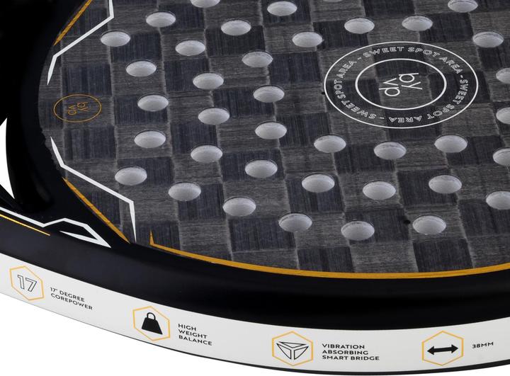 Image du produit Luxtri Raquette Padel Power 1800 II Diamant 370g Fibre de Carbone/Alu/EVA Grise-Blanc Jugador Sport