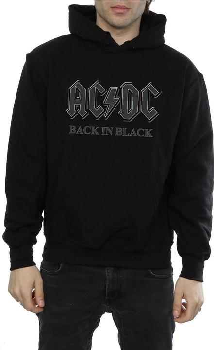 Immagine prodotto AC/DC Back In Black Felpa con Cappuccio Uomo (M)