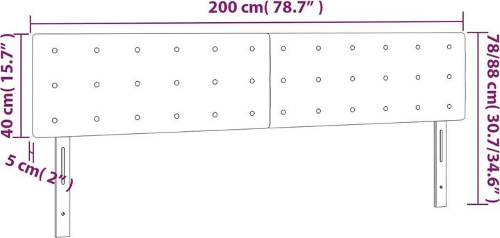 Actual product image VidaXL Jeanette (200 x 5 x 88 cm)