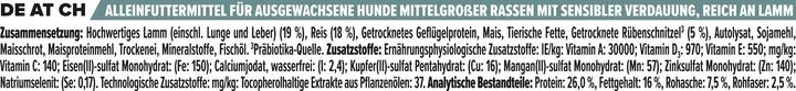 Nährwerte und Zutaten Pro Plan Medium Adult (Adult, 1 Stk., 3000 g)