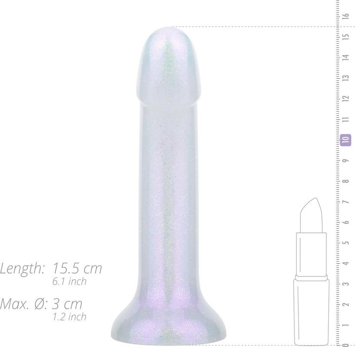 Actual product image Easytoys Mermaid Glitter Dildo - 14 cm