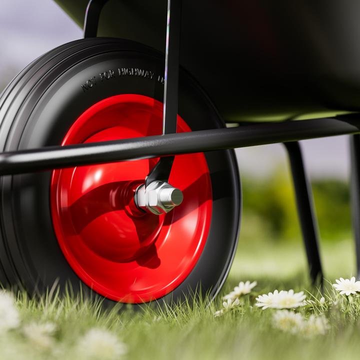 Actual product image Wiltec Standard Full-Floating Axle for Wheelbarrow Size 150x20mm
