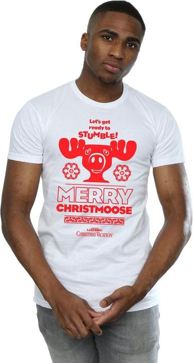 Immagine prodotto National Lampoon´s Vacation National Lampoon's Christmas Vacation Merry Christmoose Maglietta Uomo (L)