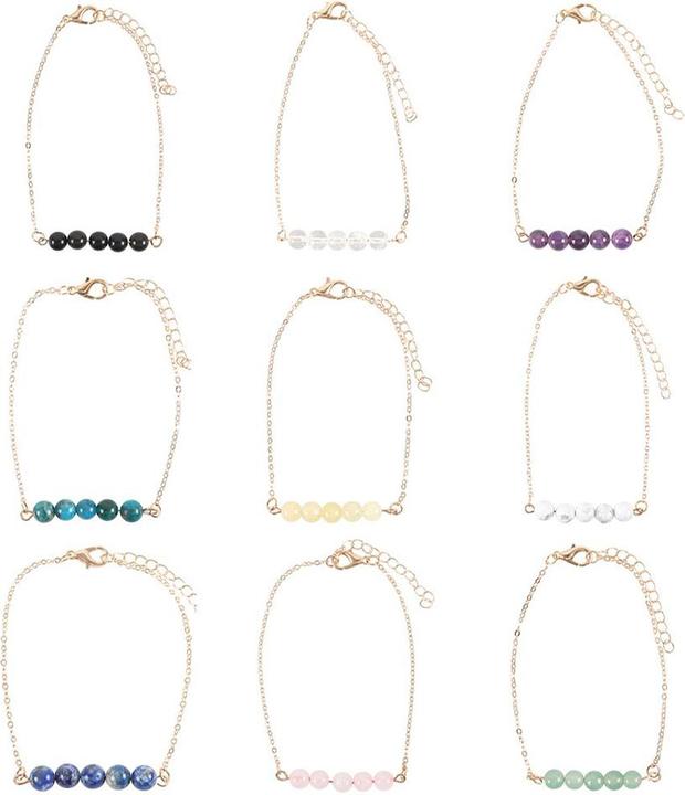 Something Different Perlenbesetzt Armband Kristall 9erPack (100% synthetisches Material)