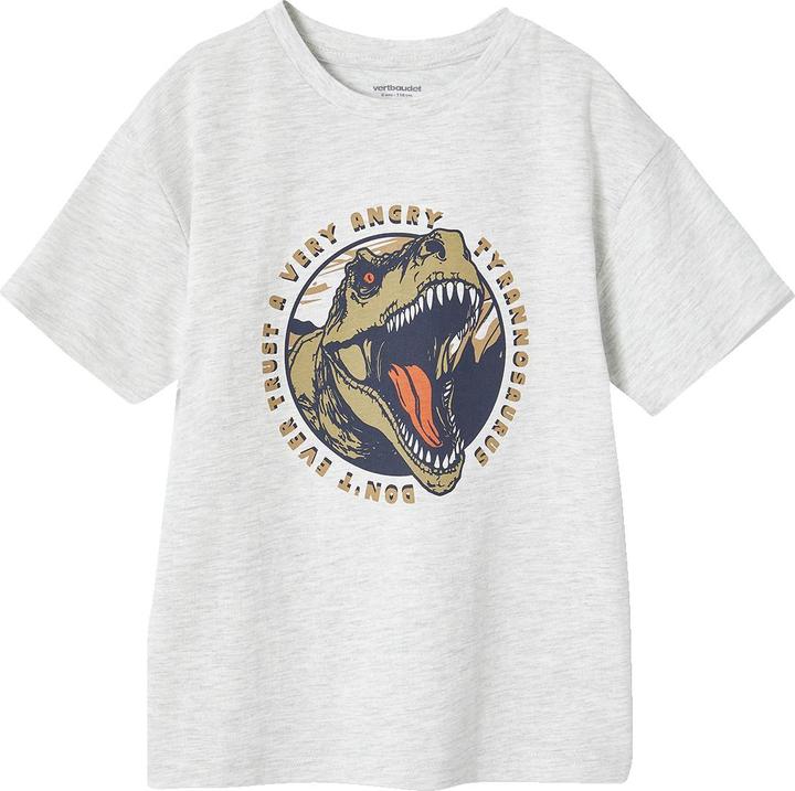 Actual product image Vertbaudet Jungen T-Shirt mit Dino, Recycling-Baumwolle (128)