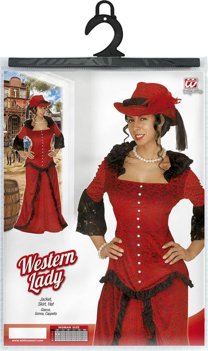 Produktbild Widmann Erwachsenenkostüm Western Lady rot Grösse S (S)