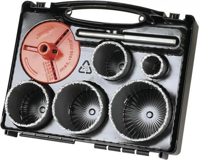 Actual product image wolfcraft wolfcraft 1 Bohrkranz-Set ø33,53,68,73,83mm (33, 53, 68, 73, 83 mm)