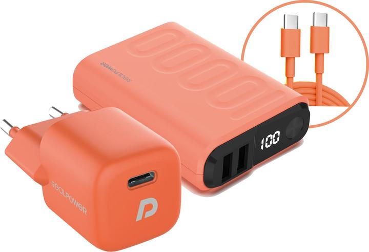 Actual product image RealPower Powerbank PB-10000 Power (10000 mAh, 22.50 W, 36 Wh)