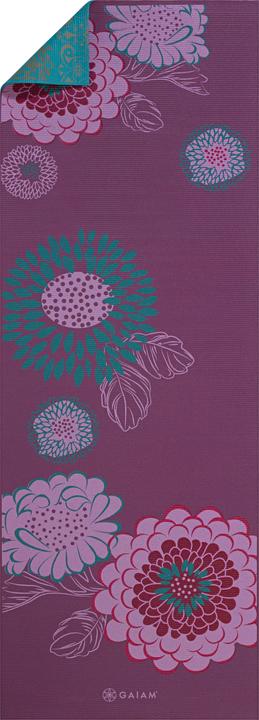 Actual product image Gaiam Reversible Kiku Yoga Mat 6mm,d design (6 mm)