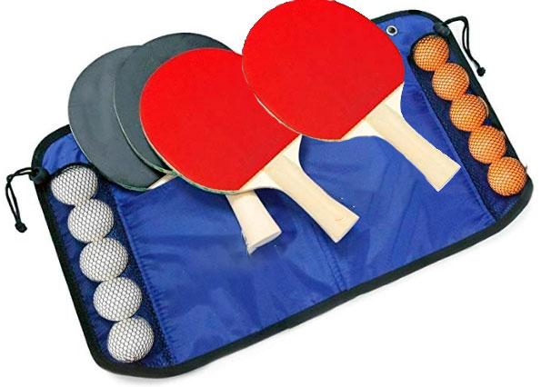 Actual product image Megaleg Family Bordtennis Saet med 4 bat og 10 bolde