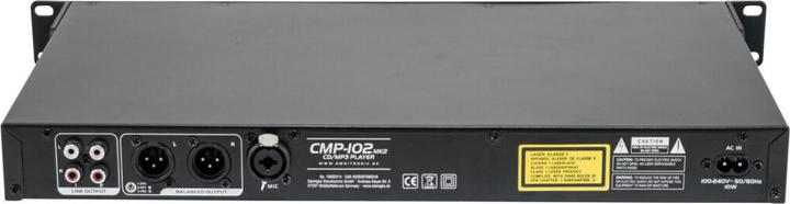 Actual product image Omnitronic DJ Single CD Player 19 inch CMP 102 MK2