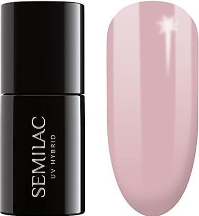Image du produit Semilac 057 Nude brownish yellow Rose 7ml (057 Nude Rusvai, Vernis semi-permanent)