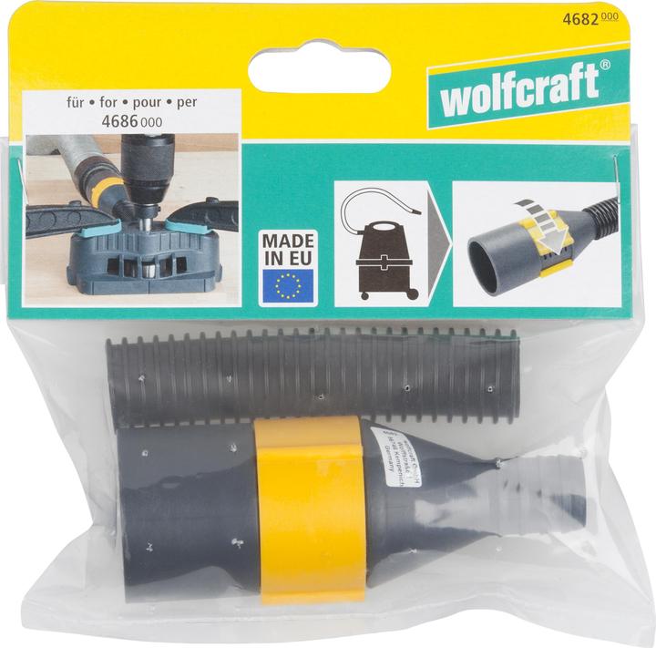 Image du produit wolfcraft Adaptateur pour connecter un aspirateur (pour enlever les copeaux, la poussière)
