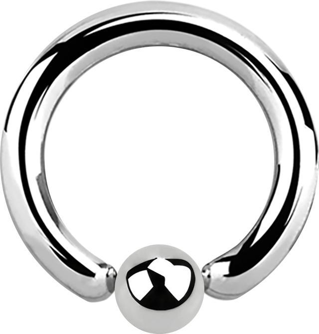 Produktbild Star Piercing Ball Closure Ring silber (ohne Messing, Chirurgenstahl 316L)
