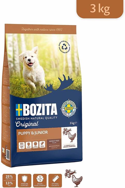 Image du produit Bozita Dog Original Puppy & Junior sans blé (Junior, 1 pcs, 3000 g)