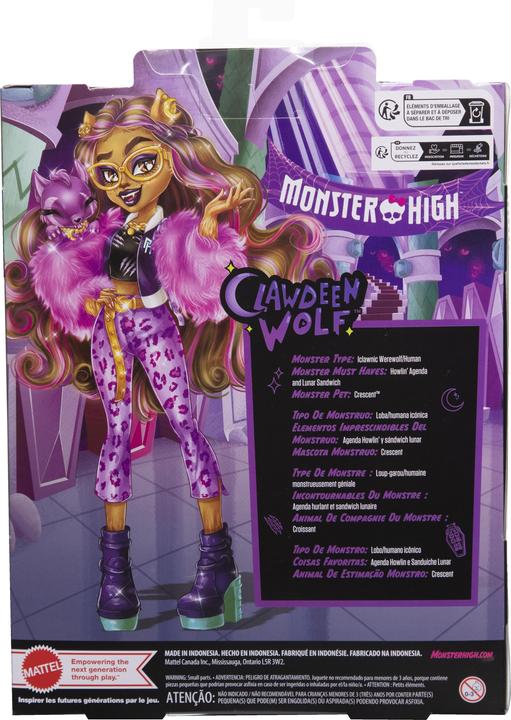 Actual product image Monster High Clawdeen Wolf
