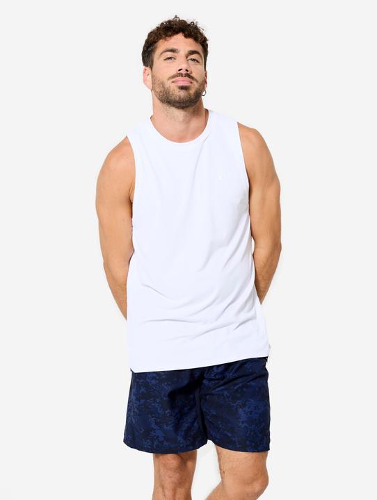 Domyos Tank Top Herren Rundhals - weiss