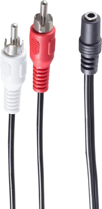 Produktbild Shiverpeaks BASIC-S Audiokabel, 2 x Cinchstecker (0.20 m, 3.5mm Klinke (AUX))