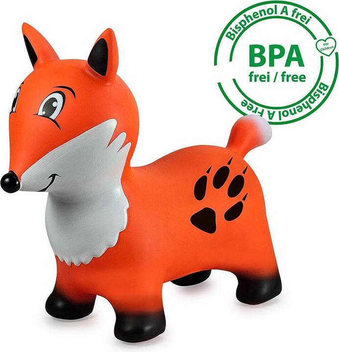Actual product image Orange Hüpftier Fuchs mit Pumpe