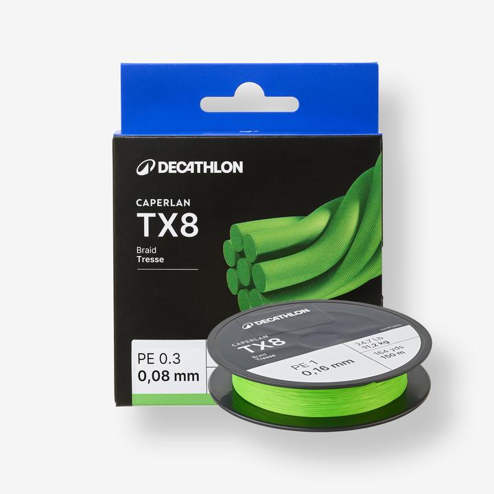 Produktbild Caperlan Multifilschnur TX8 gelbgrün Spinnfischen