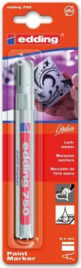 Immagine prodotto Edding Marcatore a vernice lucida 750 (Argento, 4 mm, 1 x)