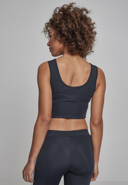 Actual product image Urban Classics Ladies Side Stripe Cropped Zip Top (XL)