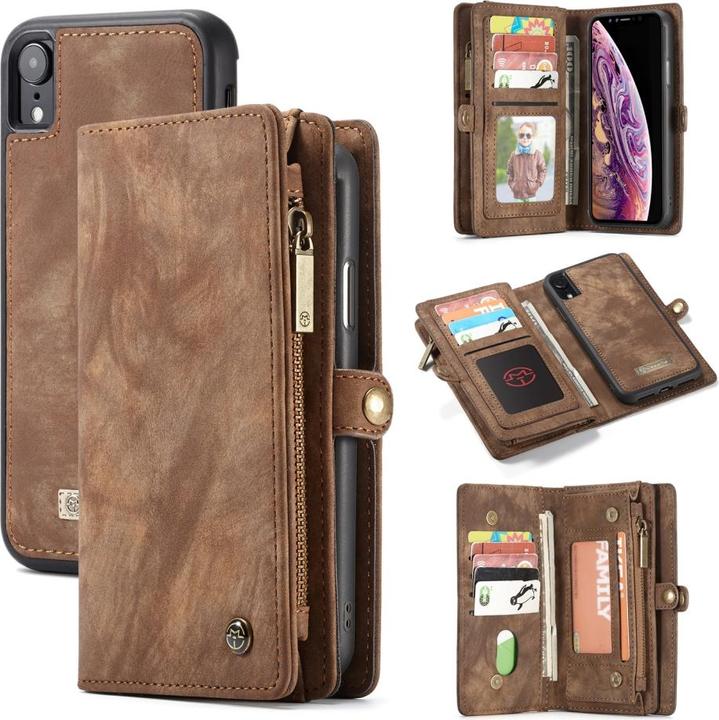 Produktbild Caseme Apple iPhone XR Echtleder Portemonnaie Karten Hülle (Apple iPhone XR)