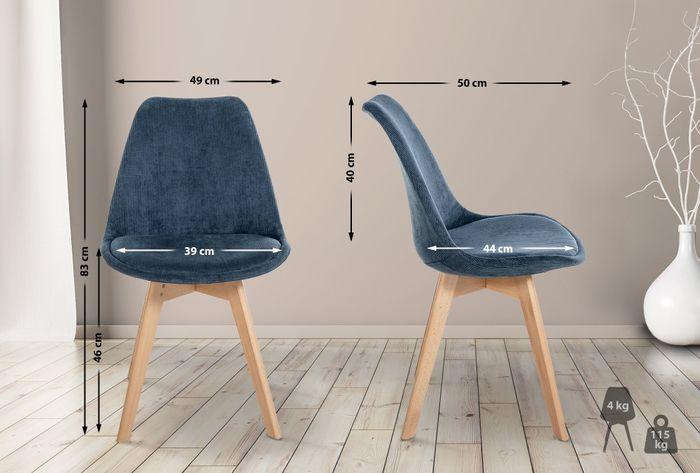 Image du produit Swisshandel24 Chaise Linares Cord
