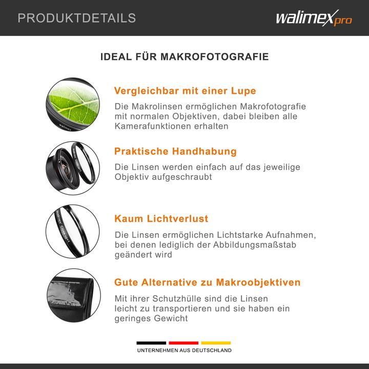 Image du produit Walimex Objectif macro de gros plan 72 mm (72 mm, Bonnettes)