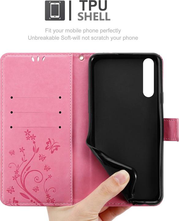 Actual product image Cadorabo Flower Book cover (Huawei P20 Plus, Huawei P20 Pro)
