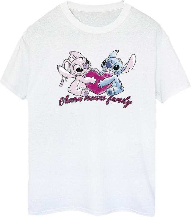 Produktbild Disney Lilo And Stitch Ohana Heart With Angel TShirt (XXL)