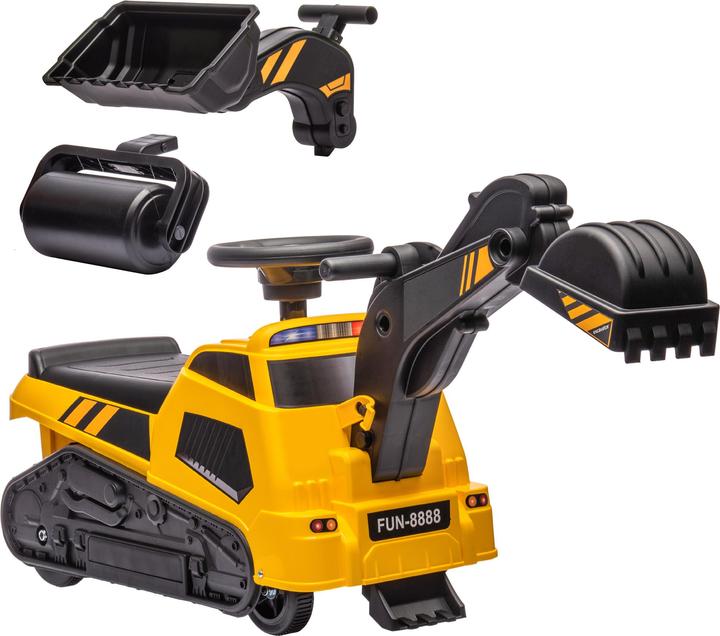Image du produit Swisshandel24 Pelle à siège, pelle pour enfants, pelle à siège 3 en 1 avec godet, dragline, rouleau, voiture